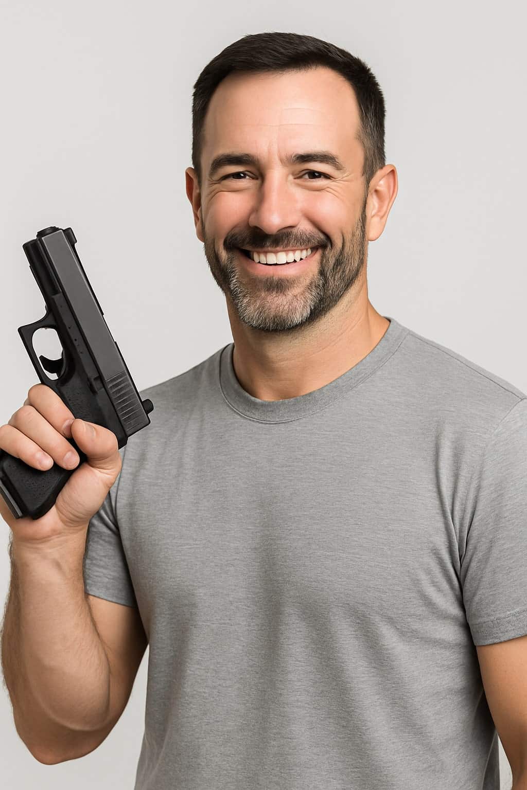 Customer with Glock